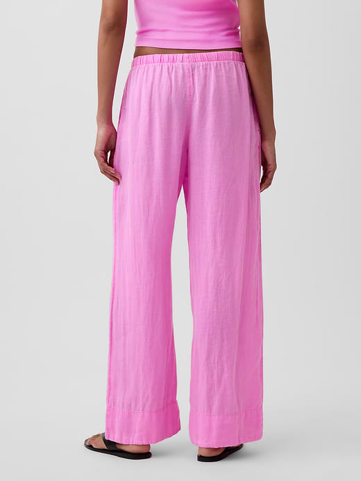 Gap Linen-Blend Easy Wide-Leg Pants — photo 5