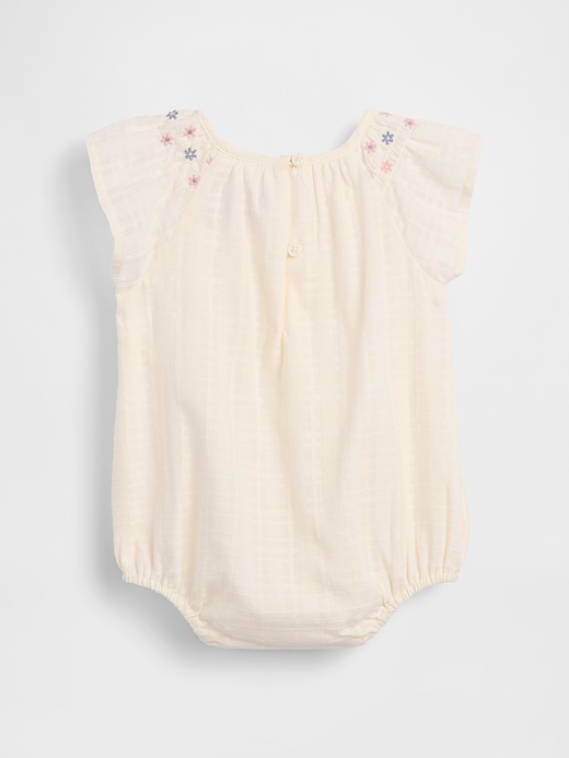 Gap Baby Smocked Floral Bodysuit — photo 3