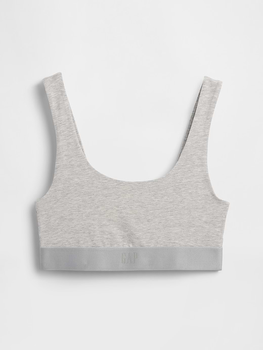 Gap Organic Stretch Cotton Gap Logo Bralette — photo 6