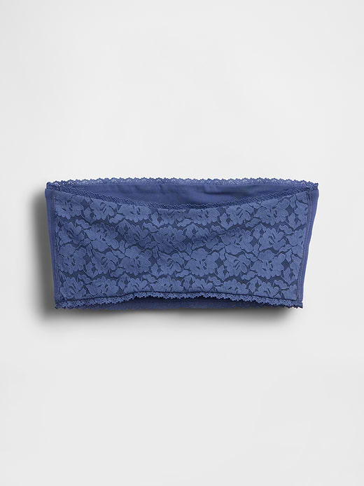 Gap Organic Stretch Cotton Lace-Trim Bandeau Bralette — photo 7