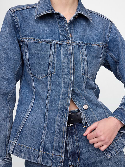 Gap Longline Denim Jacket — photo 5