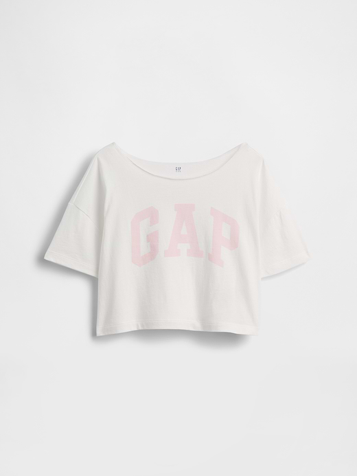 Gap Kids Oversized Wide-Neck T-Shirt — photo 3