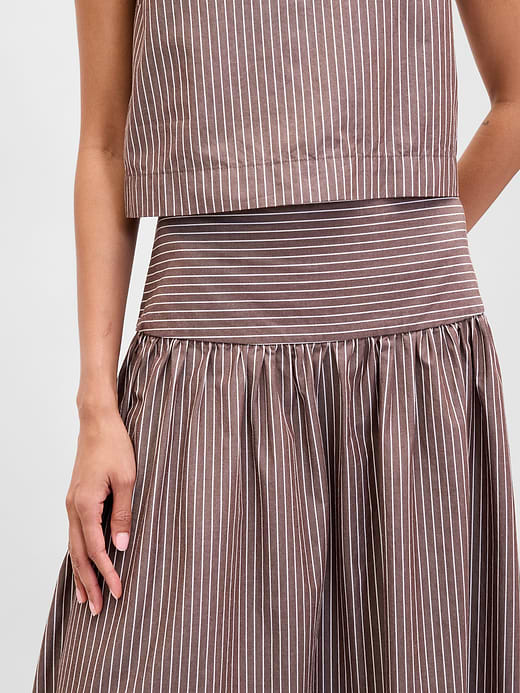 Gap Poplin Drop-Waist Maxi Skirt — photo 5