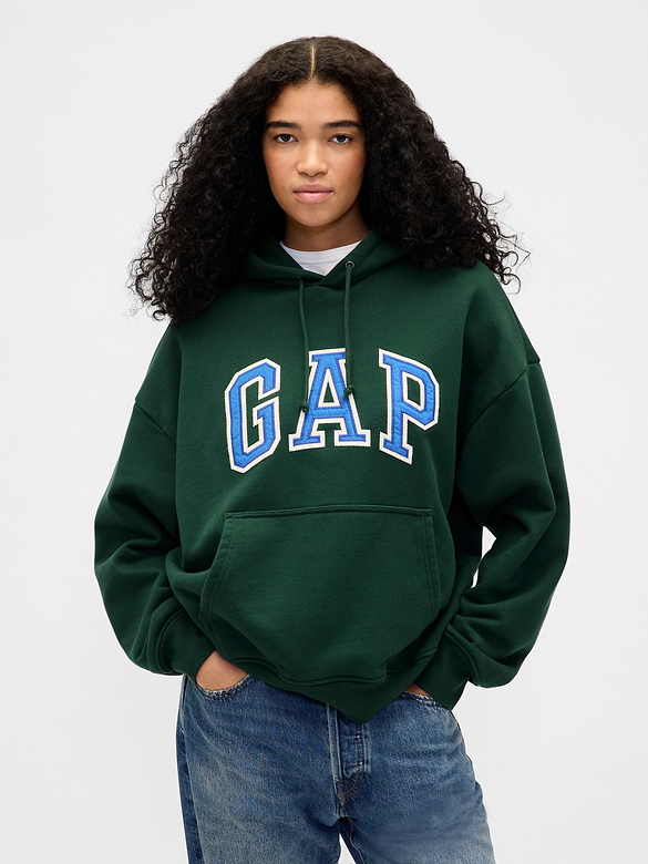 Gap Adult Extra Heavyweight French Terry Oversized Logo Hoodie — photo 8