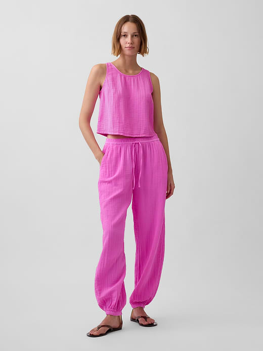 Gap Cotton Gauze Easy Joggers — photo 1