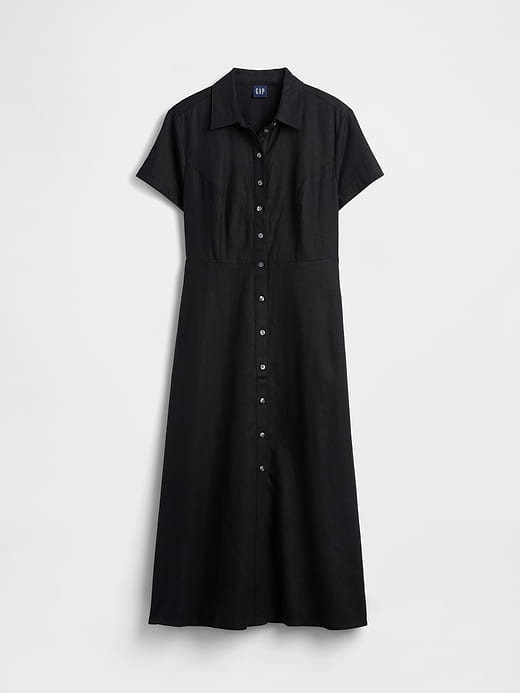 Gap Linen-Blend Midi Shirtdress — photo 6