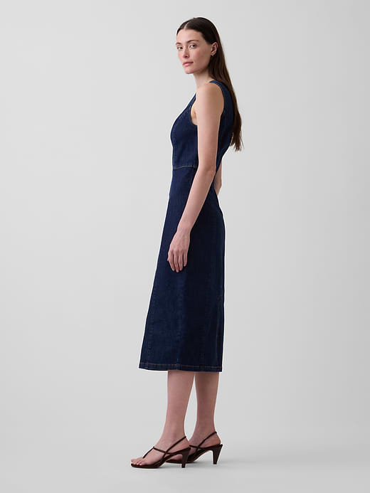 Gap Denim Bodycon Midi Dress — photo 4