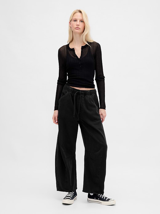 Gap Mid Rise UltraSoft Easy Horseshoe Jeans — photo 1