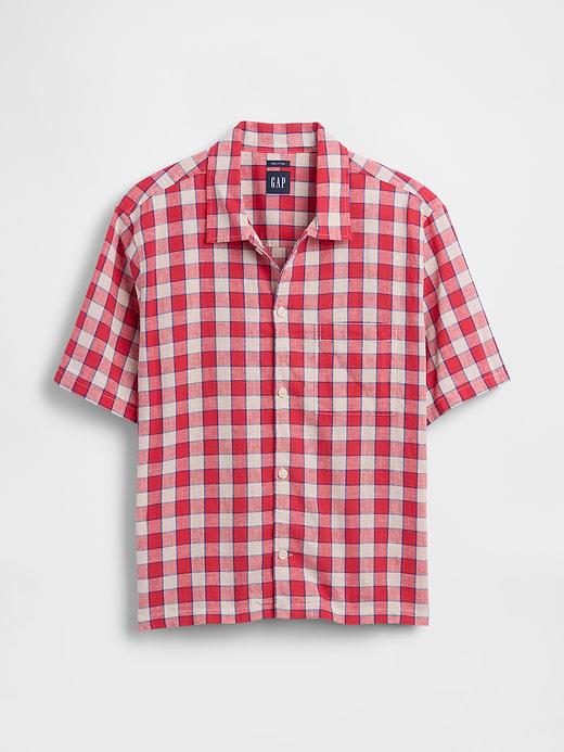 Gap Linen-Cotton Relaxed Straight-Hem Shirt — photo 6