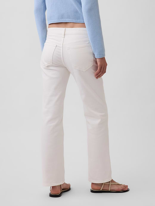 Gap Mid Rise Relaxed Straight Jeans — photo 5