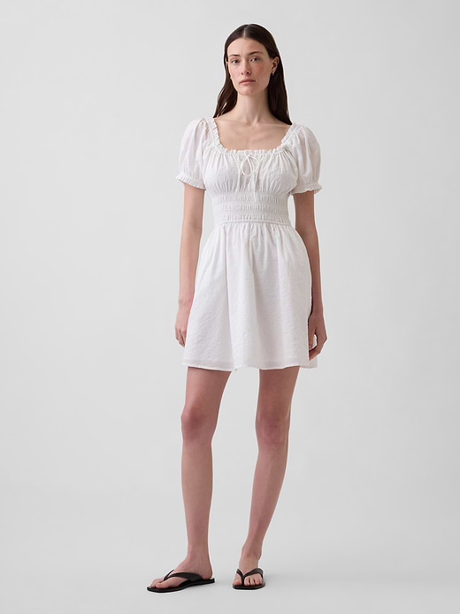 Gap Smocked-Waist Mini Dress — photo 1