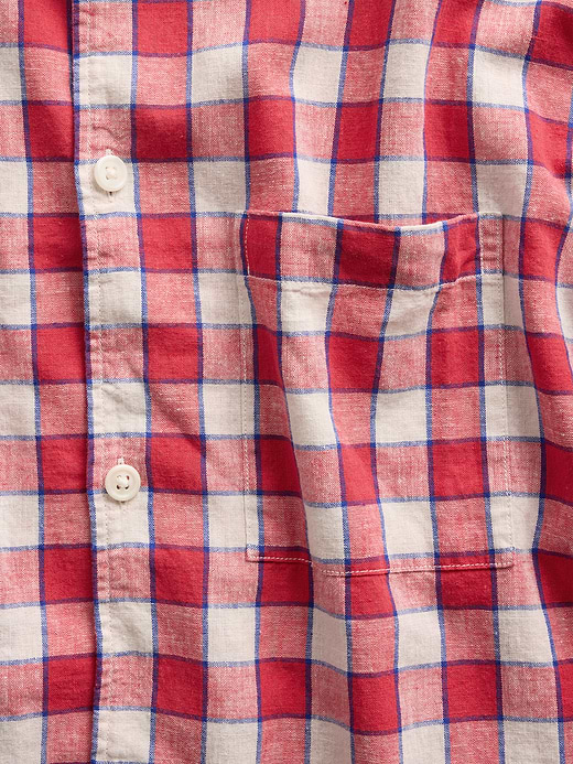 Gap Linen-Cotton Relaxed Straight-Hem Shirt — photo 5