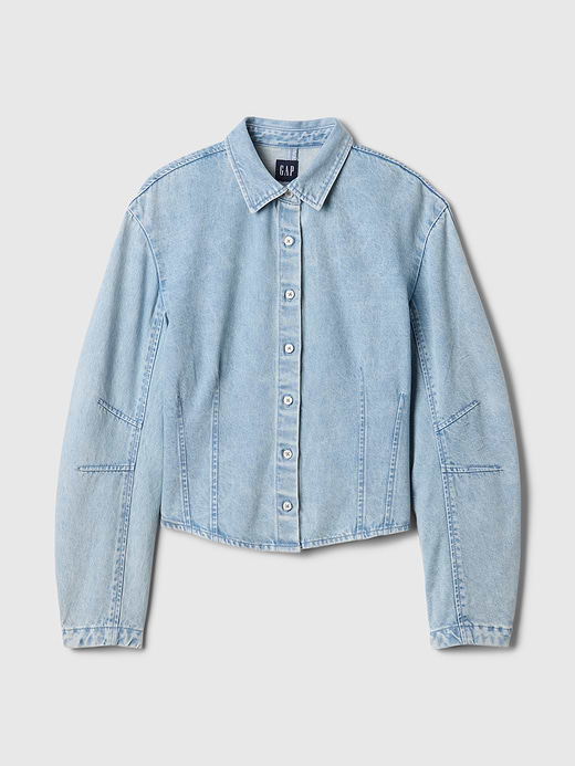 Gap Barrel-Sleeve Denim Shirt — photo 6