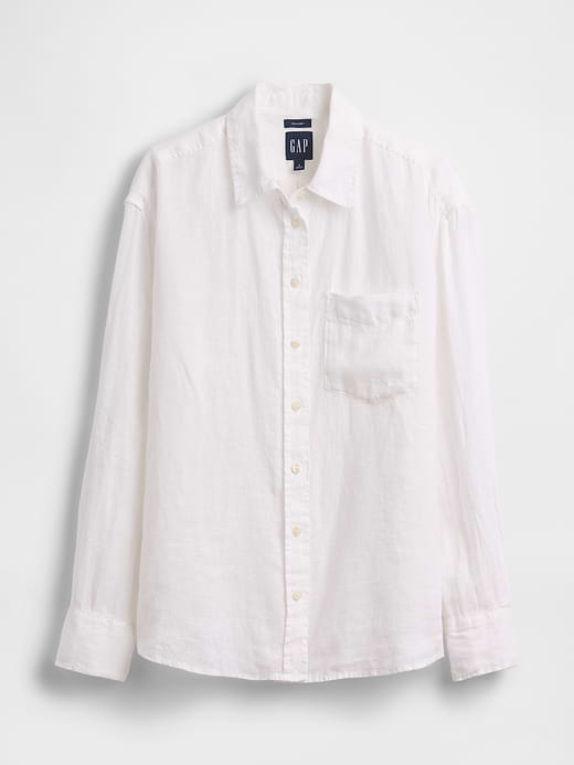 Gap 100% Linen Oversized Shirt — photo 6