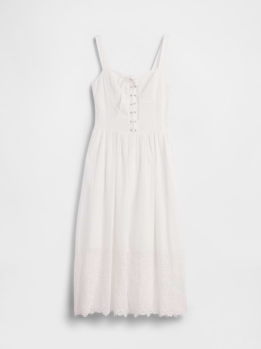 Gap Lace-Up Corset Maxi Dress — photo 6