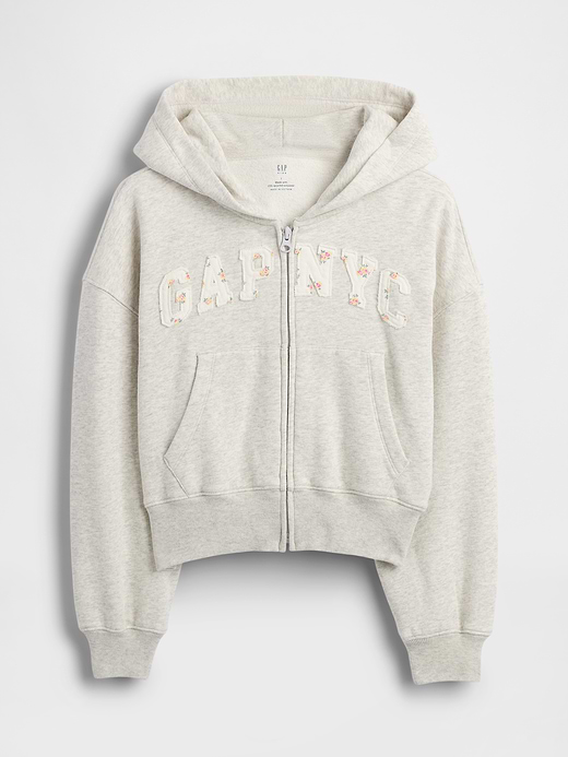 Gap Kids VintageSoft Oversized Logo Zip Hoodie — photo 3