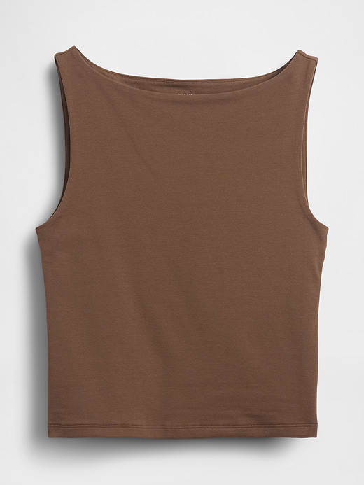 Gap CloseKnit Jersey Boatneck Crop Tank Top — photo 6