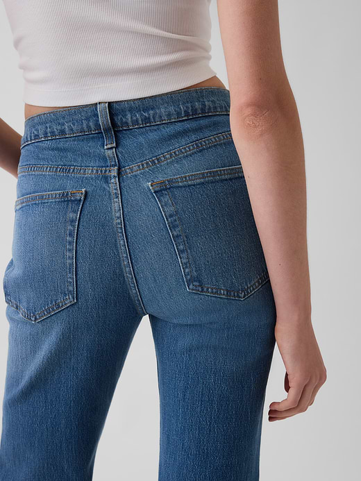 Gap Mid Rise Relaxed Straight Jeans — photo 7