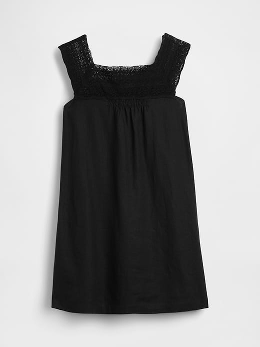 Gap Linen-Blend Crochet Yoke Mini Dress — photo 6