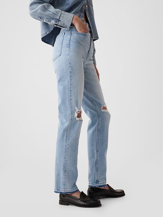 Gap High Rise Cheeky Straight Jeans — photo 4