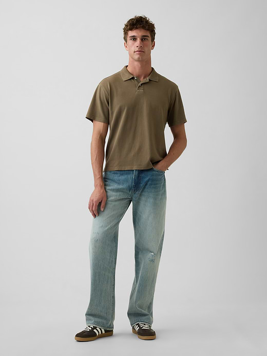 Gap Relaxed Pique Polo — photo 3