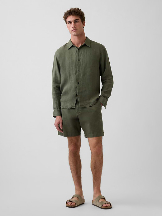 Gap 100% Linen Classic Shirt — photo 3