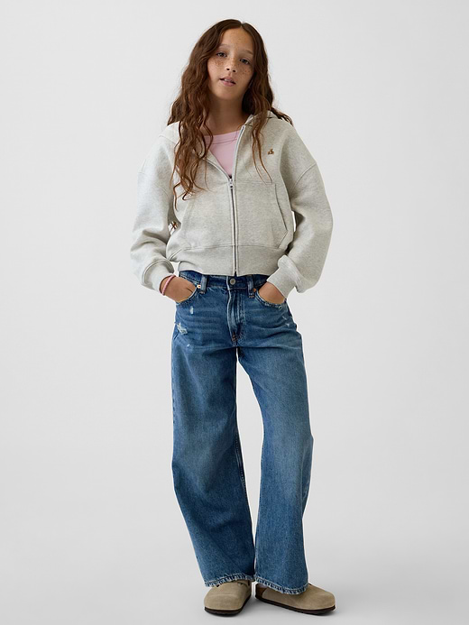 Gap Kids VintageSoft Oversized Logo Zip Hoodie — photo 3