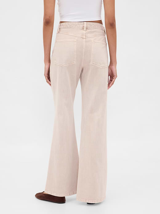 Gap Low Rise Relaxed Flare Khakis — photo 5