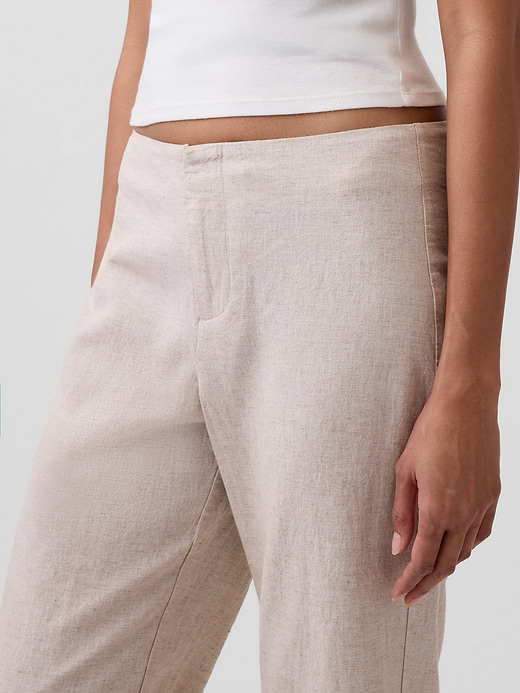 Gap Low Rise Linen-Blend Flare Pants — photo 6