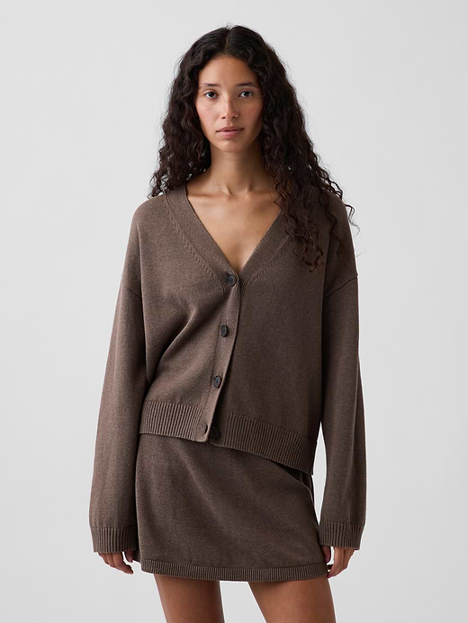 Gap 100% Cotton Oversized Cardigan Sweater — photo 1
