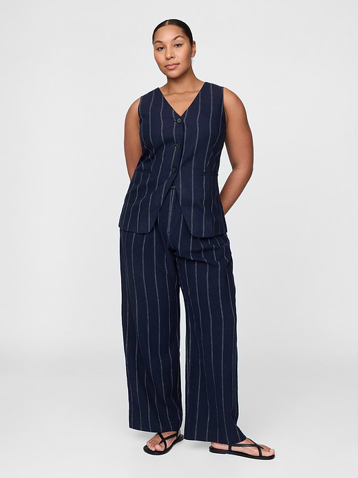 Gap 365 High Rise Linen-Blend Trousers — photo 6