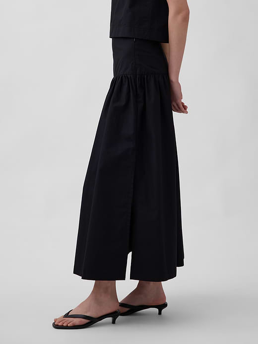 Gap Poplin Drop-Waist Maxi Skirt — photo 4