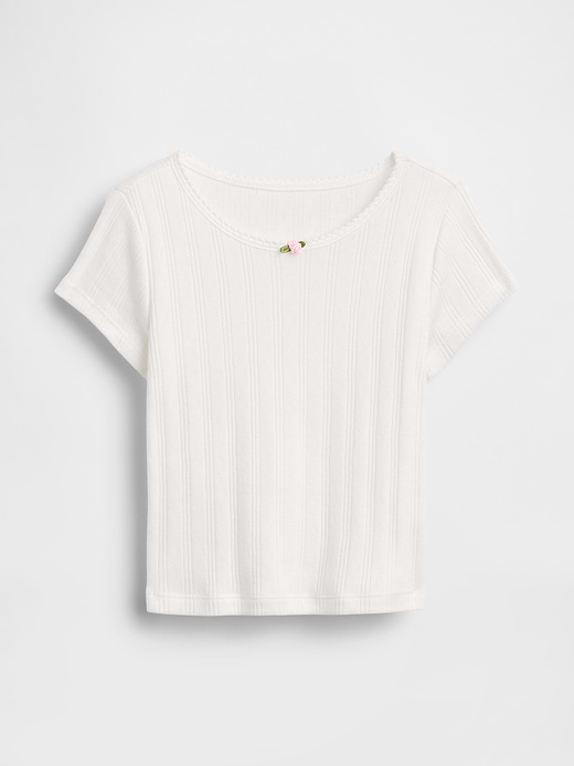 Gap Baby & Toddler Pointelle Rib T-Shirt — photo 1