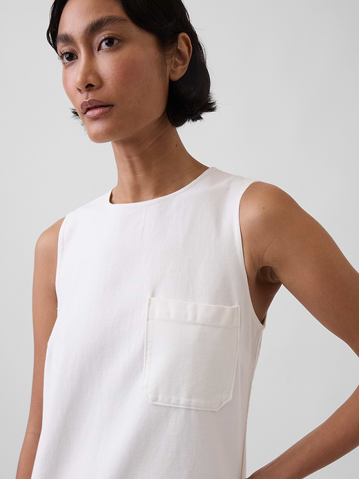 Gap Eyelet Hem Mini Shift Dress — photo 6