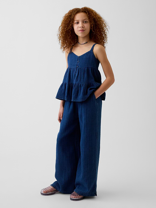 Gap Kids Cotton Gauze Tiered Tank Top — photo 5