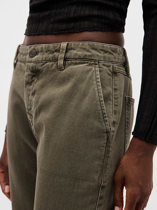 Gap Low Rise Relaxed Flare Khakis — photo 9