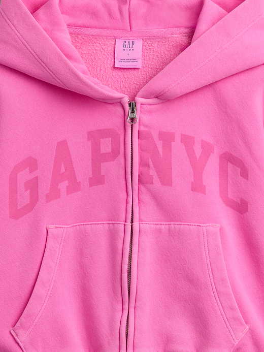 Gap Kids VintageSoft Oversized Logo Zip Hoodie — photo 6