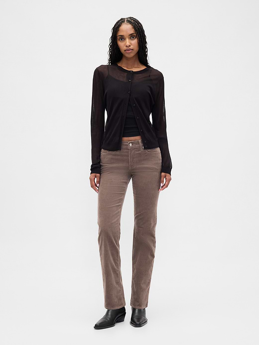 Gap Low Rise Corduroy '90s Slim Straight Pants — photo 1
