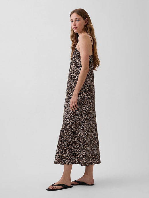 Gap Zebra Print Midi Slip Dress — photo 4