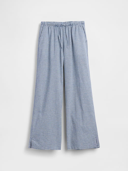 Gap Kids Linen-Cotton Easy Wide-Leg Pants — photo 3