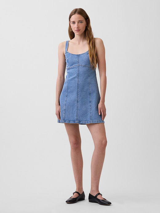 Gap Denim Paneled Mini Dress — photo 1