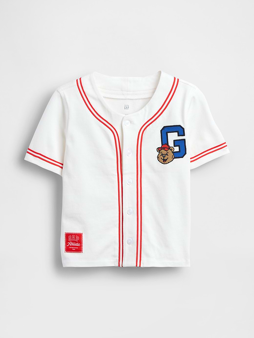 Gap Baby & Toddler Brannan Bear Logo Baseball Jersey T-Shirt — photo 3