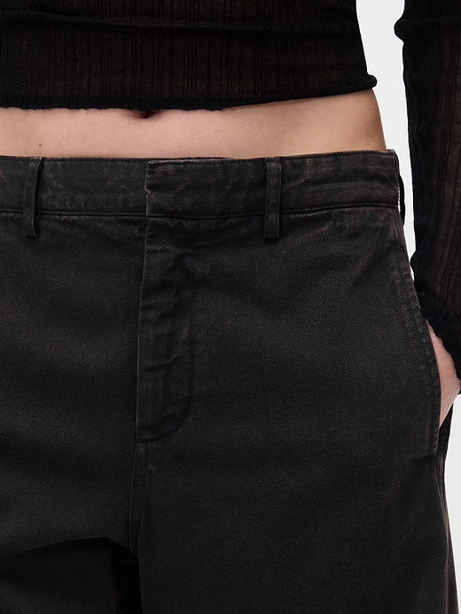 Gap Mid Rise Twill Barrel Pants — photo 10