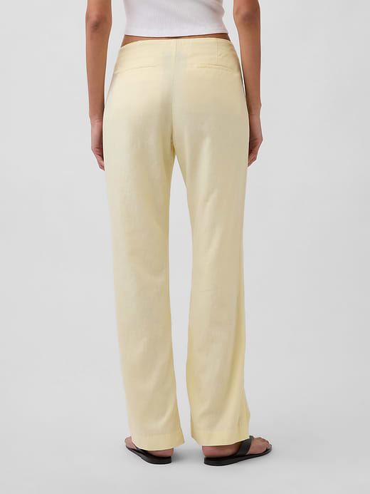 Gap Low Rise Linen-Blend Flare Pants — photo 5
