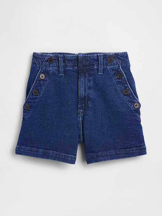 Gap 3.5" High Rise Relaxed Straight Denim Shorts — photo 6