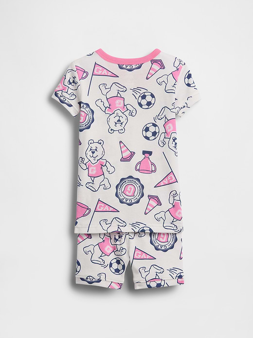 Gap Baby & Toddler Organic Brushed Cotton Bear Logo PJ Short Set — photo 3