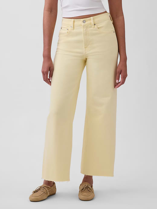 Gap High Rise Stride Wide-Leg Ankle Jeans — photo 3