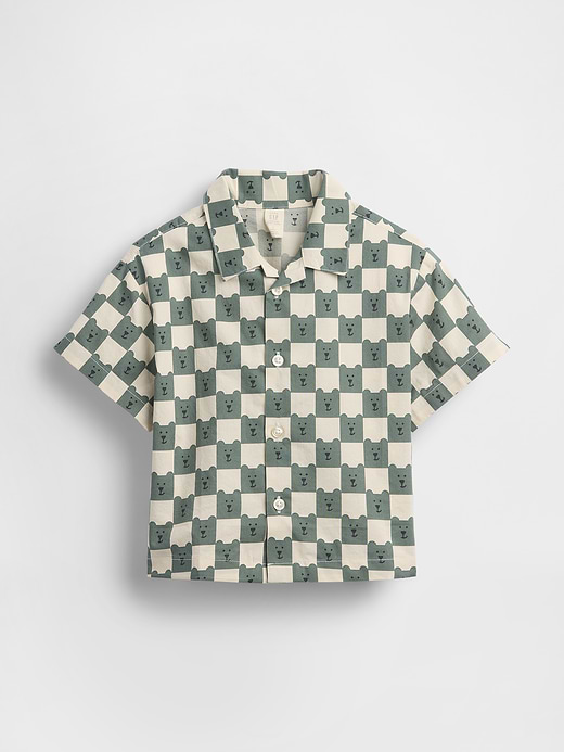 Gap Baby & Toddler Organic Cotton Poplin Print Shirt — photo 3