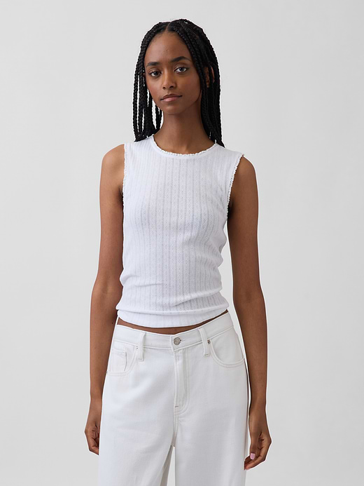 Gap Pointelle Shell Tank Top — photo 1