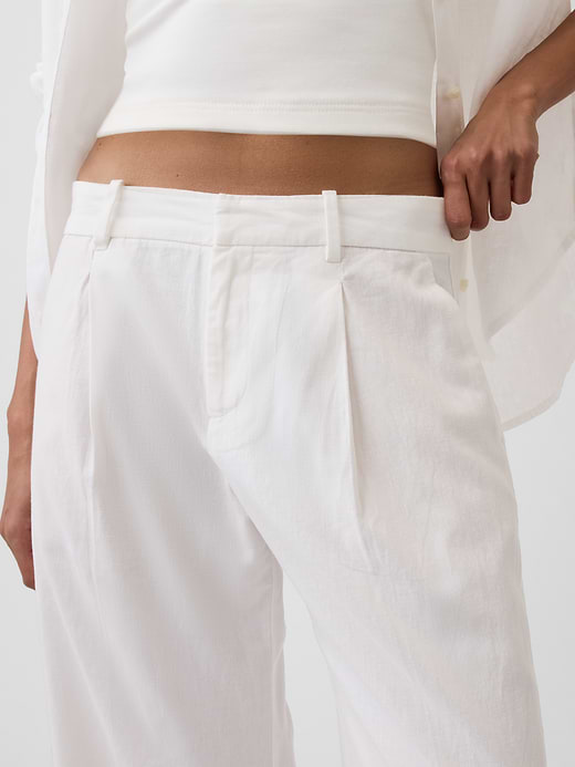 Gap 365 Low Rise Linen-Blend Trousers — photo 9
